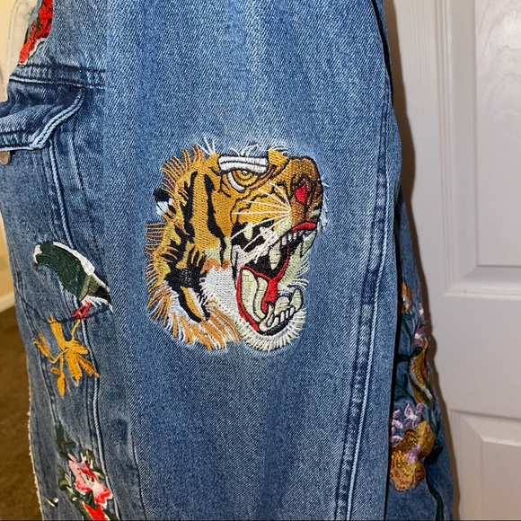 bagetelle embroidered denim jacket size S - Picture 7 of 13